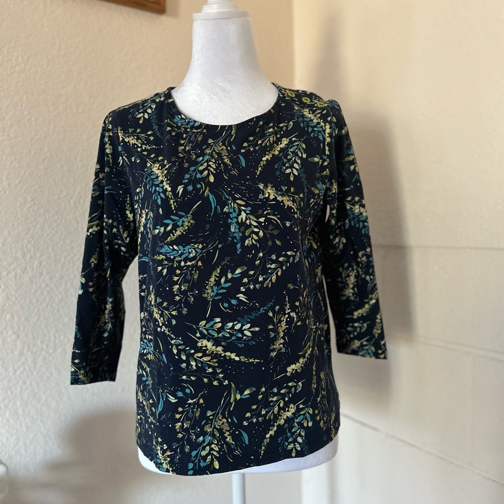 Appleseed’s Women’s Whispering‎ Wheat Tea 3/4 top. Size P/S